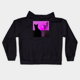 Black cat Kids Hoodie